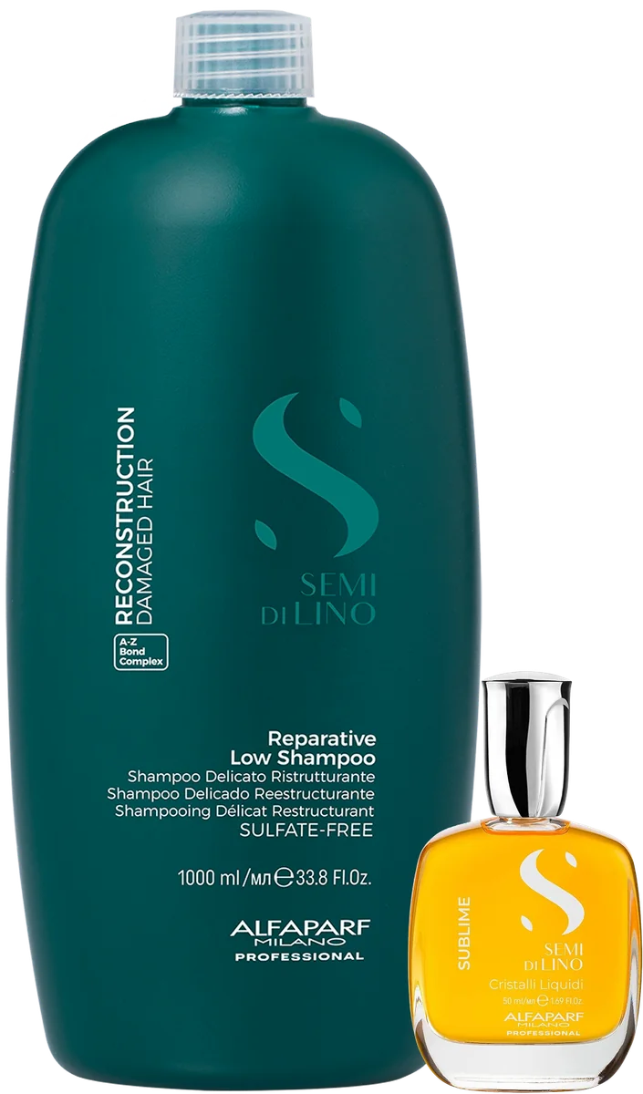 Reparative Low Shampoo 1000ml, Cristalli Liquidi 50ml