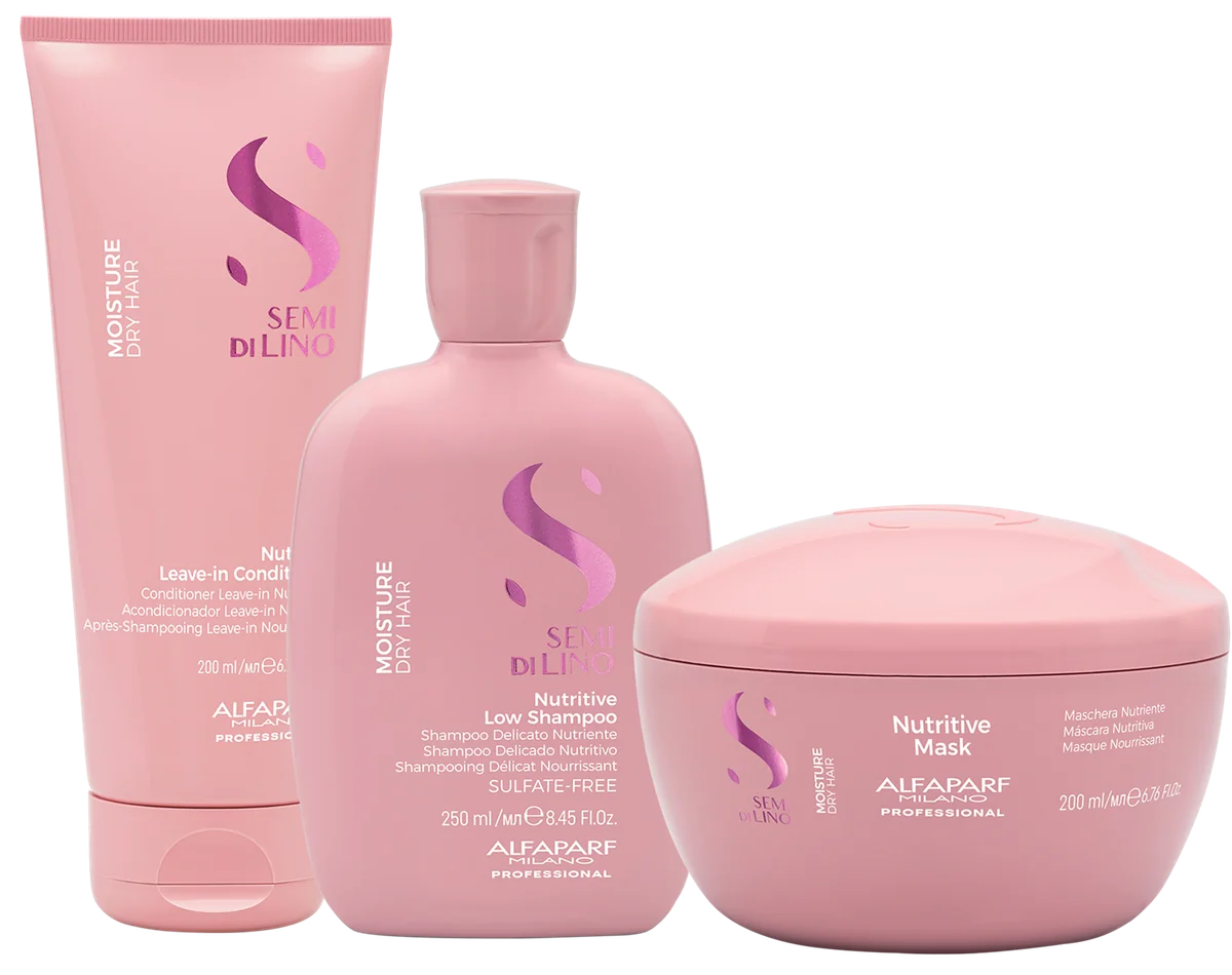 Nutritive Leave-In Conditioner 200ml, Nutritive Low Shampoo 250ml, Nutritive Mask 200ml
