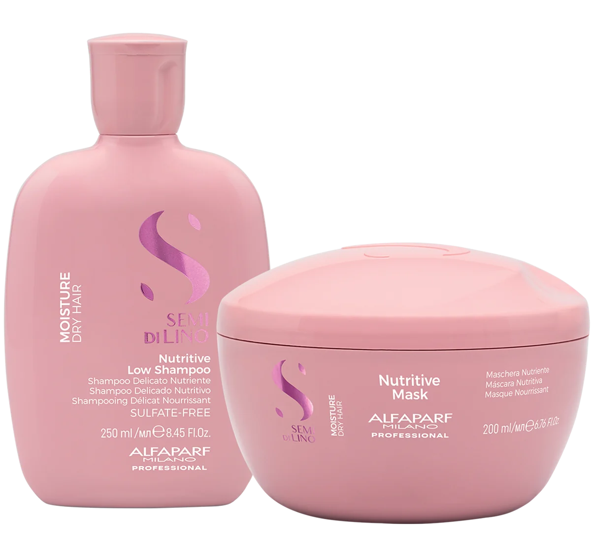 Nutritive Low Shampoo 250ml, Nutritive Mask 200ml