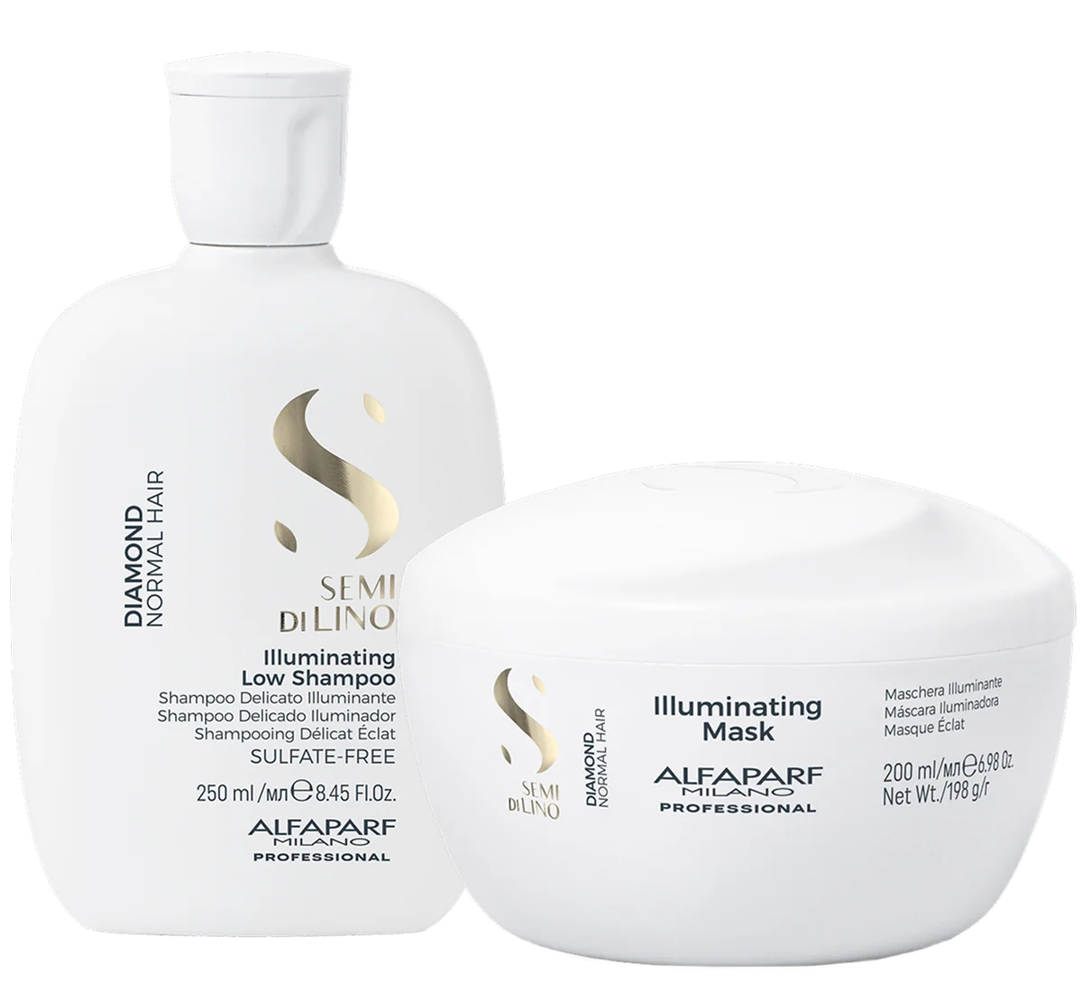 Illuminating Low Shampoo 250ml, Illuminating Mask 200ml