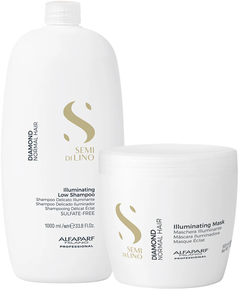 Illuminating Low Shampoo 1000ml, Illuminating Mask 500ml