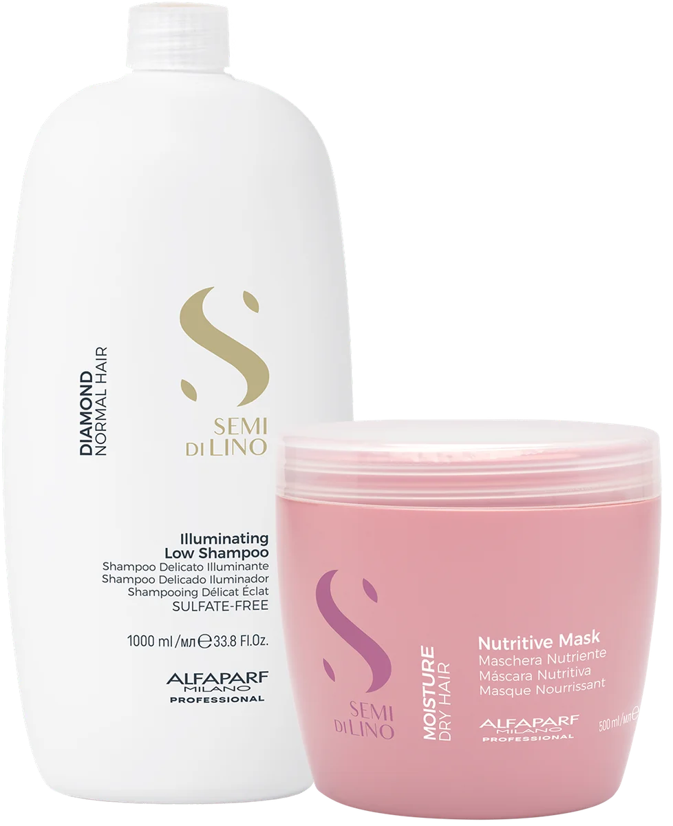 Illuminating Low Shampoo 1000ml, Nutritive Mask 500ml